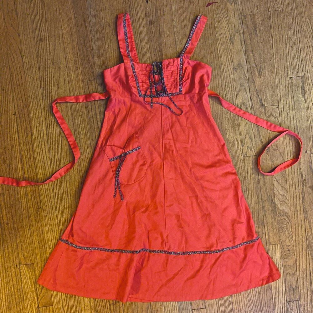Vintage prairie hippie boho dress